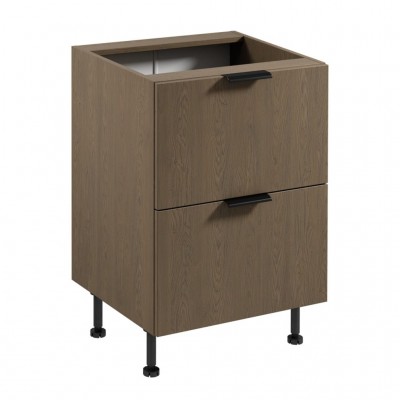 Virtuvės spintelė SORENTO D60S2 be vidinio stalčiaus (Baltic Storm/Baltic Storm)